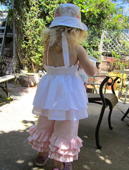 Girls Halter Dress And Double Ruffle Pdf Sewing Pattern Foofoo Threads Sewing Patterns