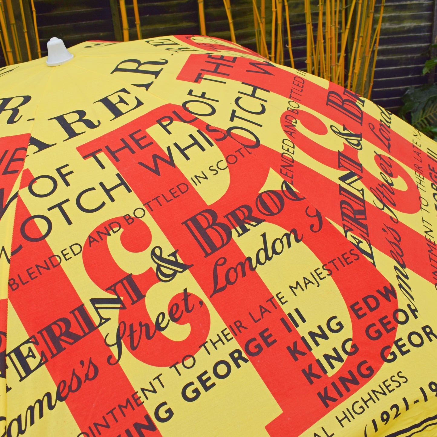 Vintage 1990s Garden Parasol - J&B Whiskey