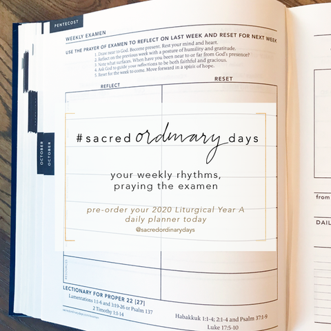 cultivating and keeping your daily practices | pre-order your 2020 Liturgical Year A daily planner today