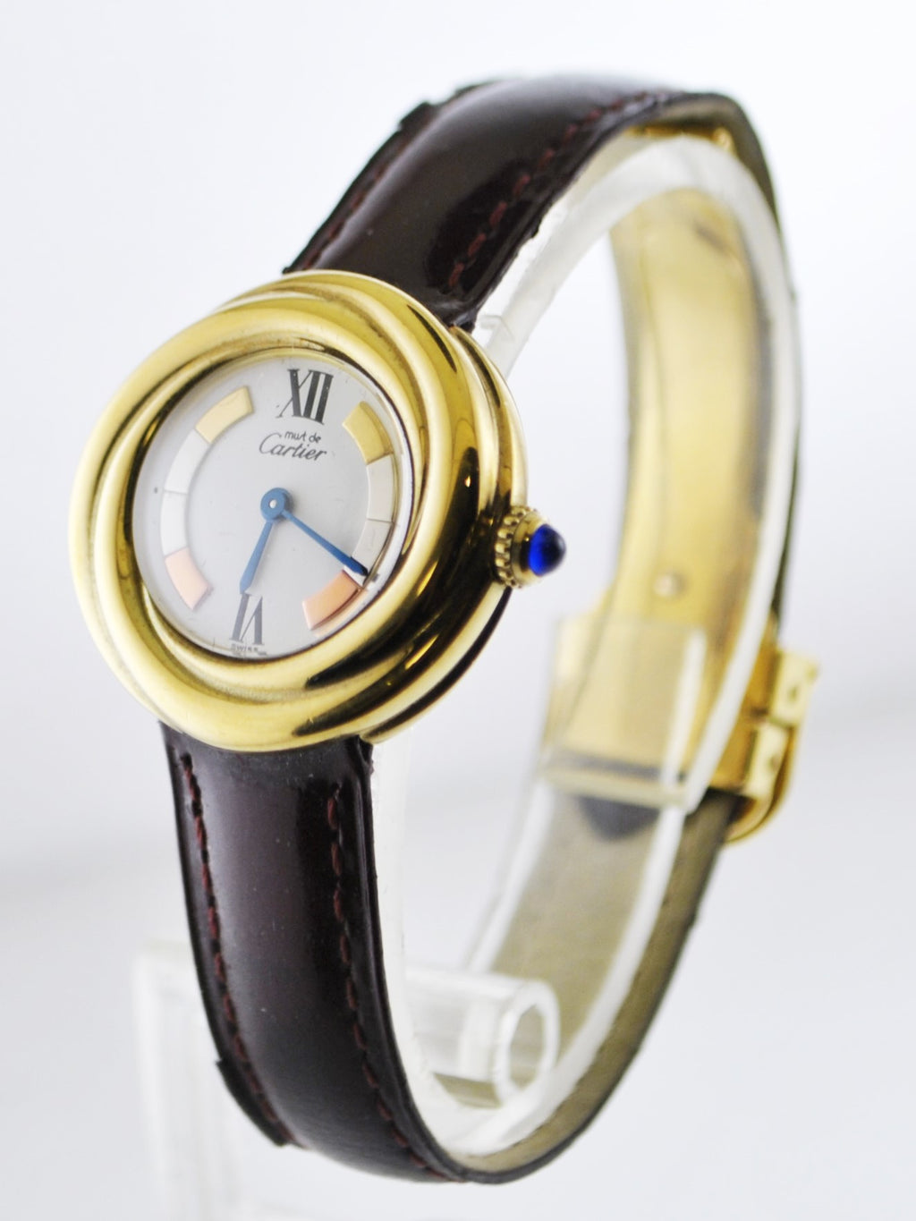 cartier trinity vermeil watch