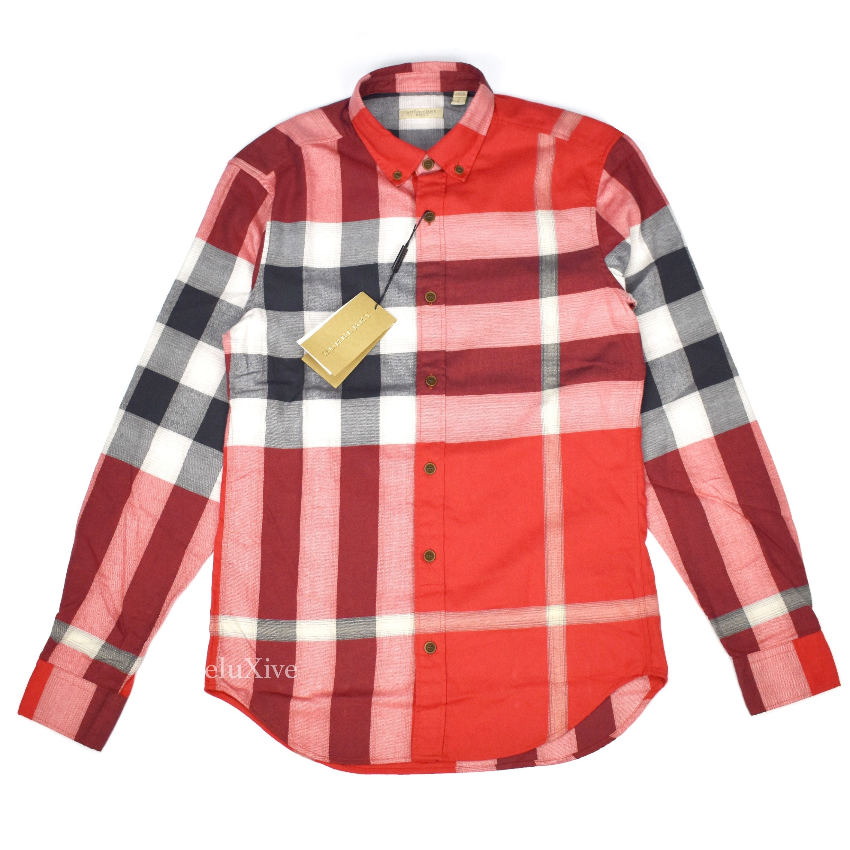 red burberry flannel