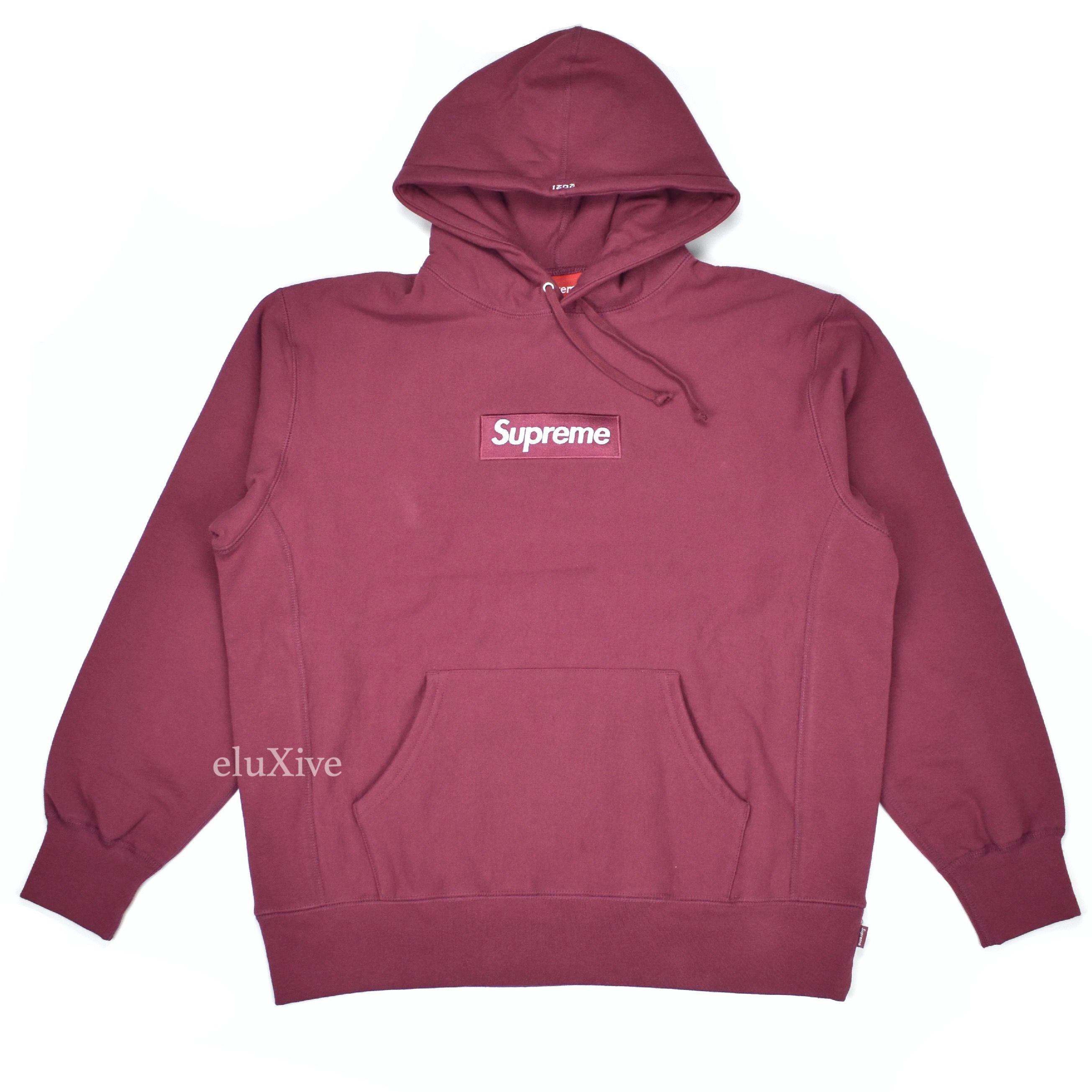 Supreme - Plum Box Logo Hoodie (FW21) – eluXive