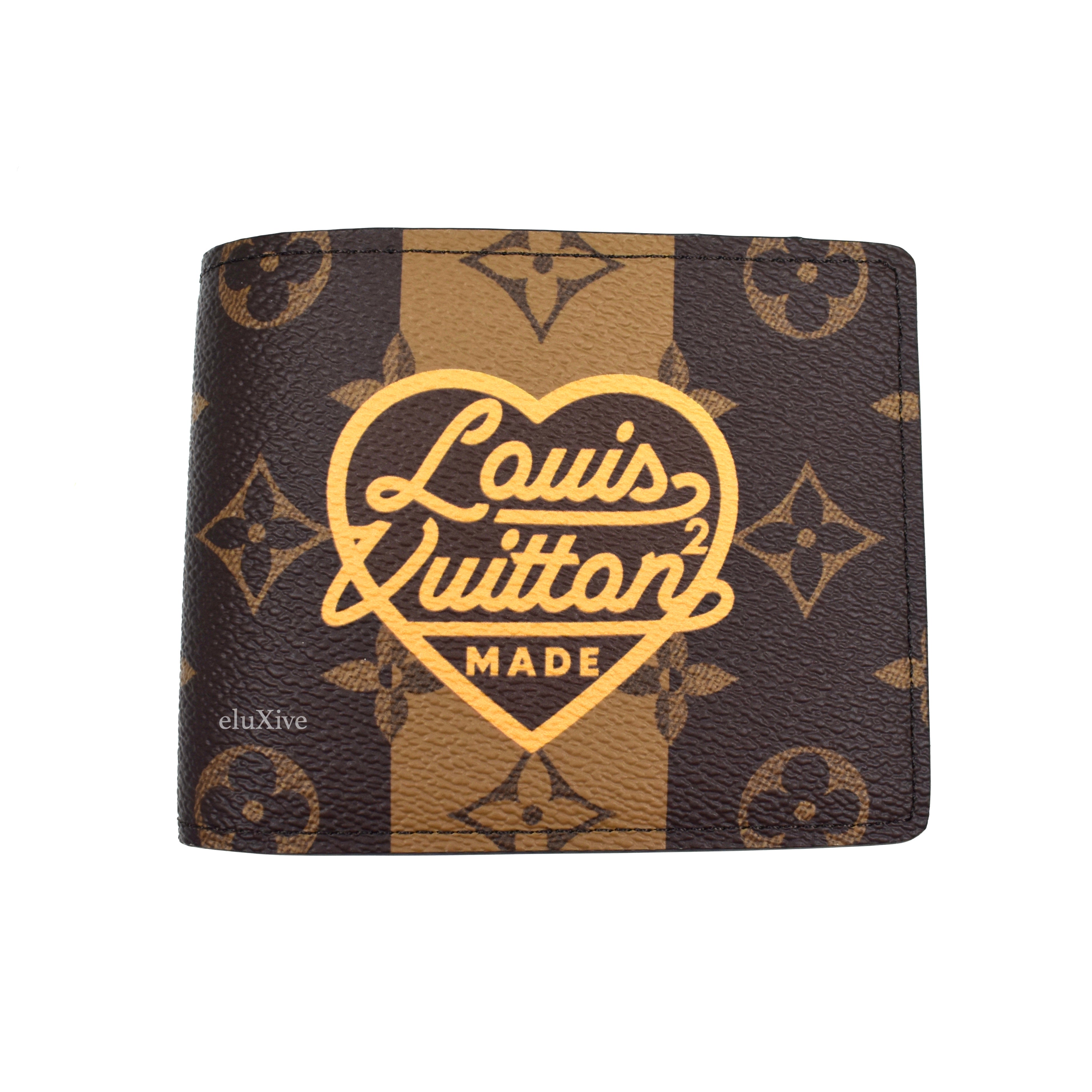 Louis Vuitton x Nigo - Brown Stripe Monogram Multiple Wallet – eluXive