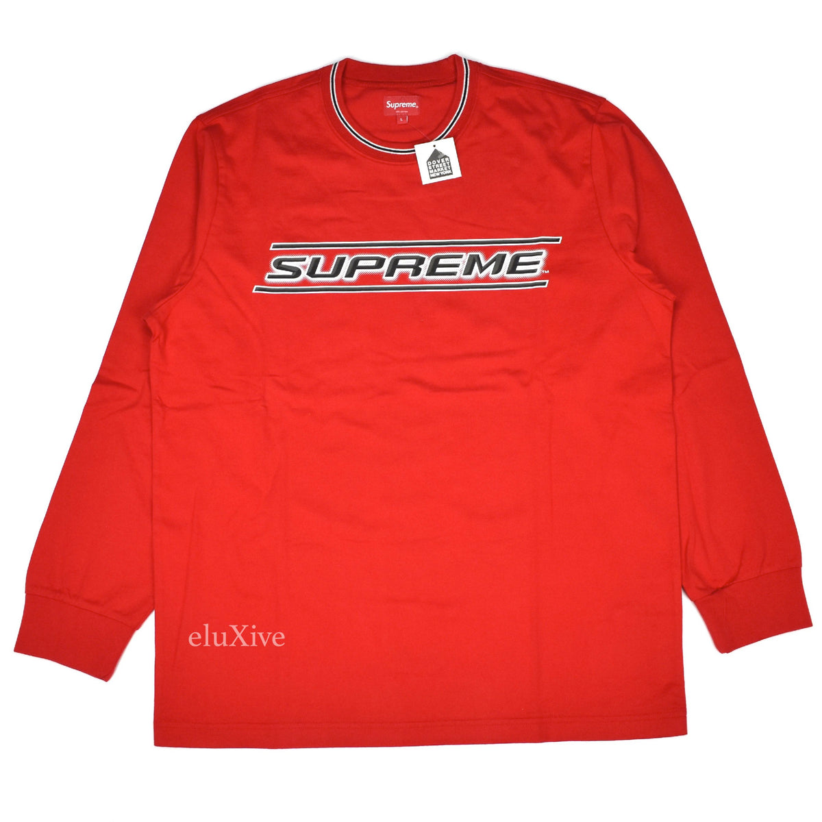 supreme red long sleeve shirt