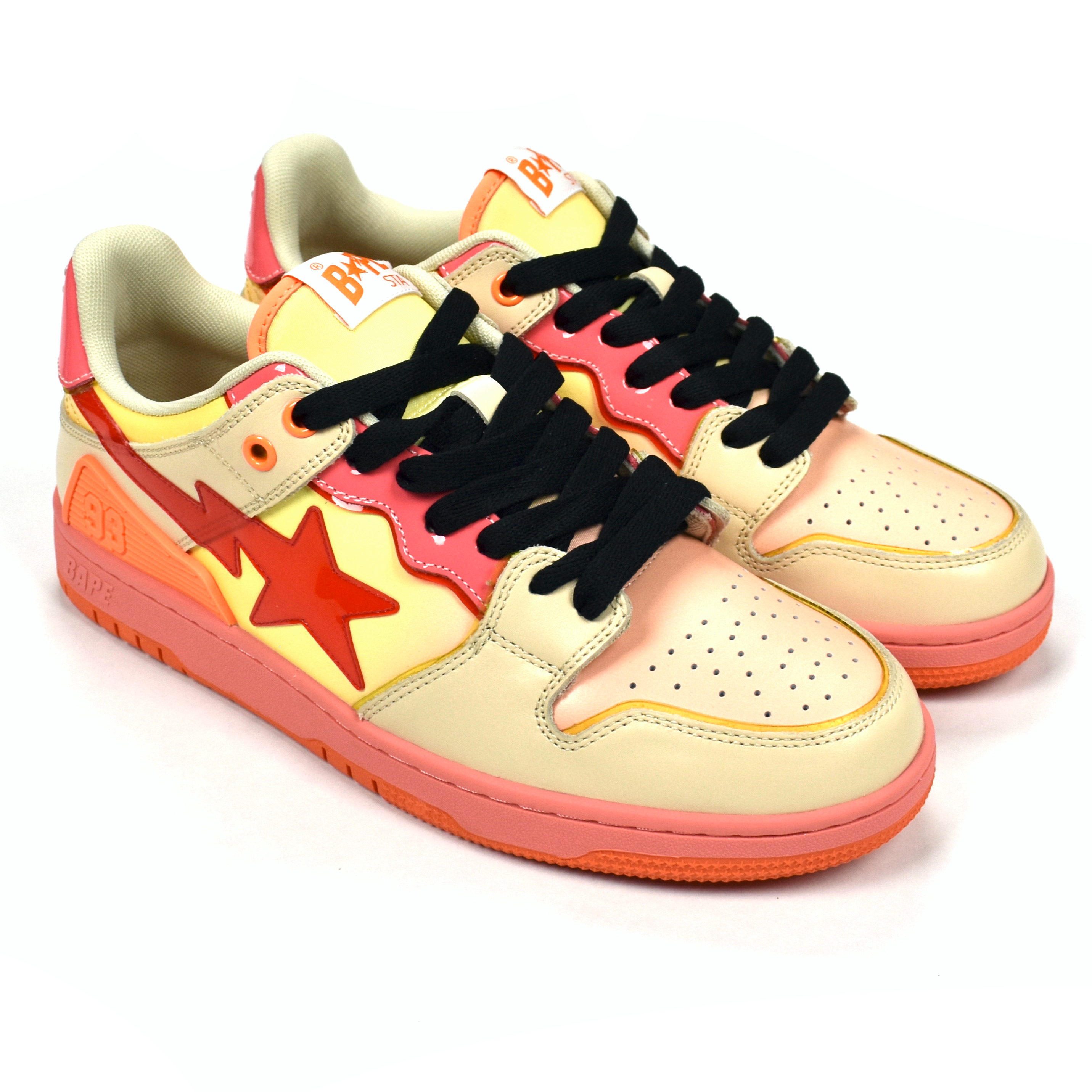 Bape - SK8 STA Sneakers (Orange/Pink/Tan) – eluXive