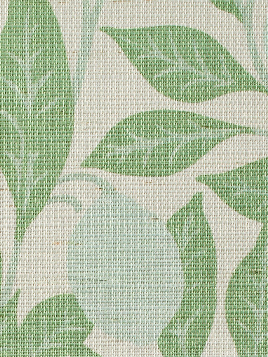 Lemons' Grasscloth' Wallpaper by Nathan Turner - Green