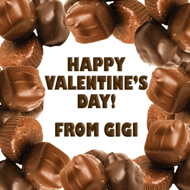 Chocolates gift tag for Valentine's Day