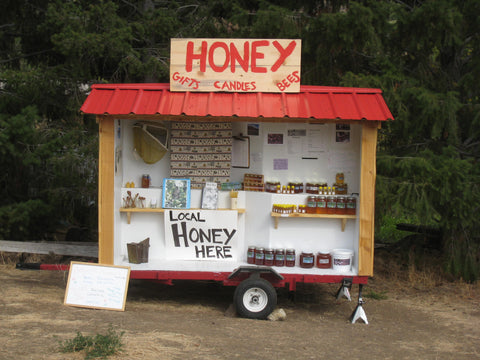 Apricot Apiaries Honey Stand