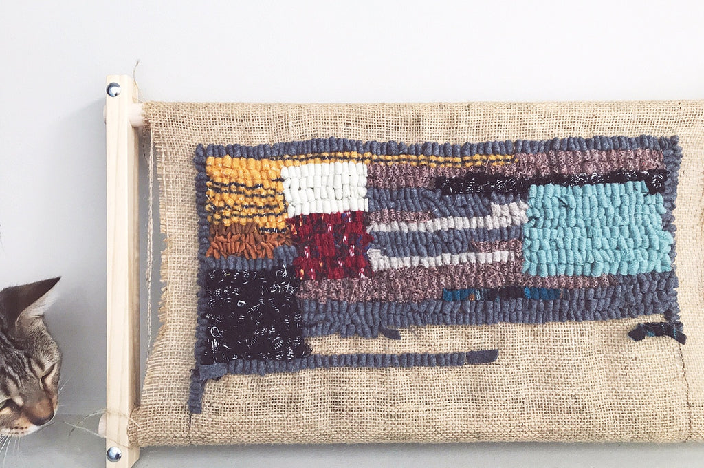 Cathy McMurray hooked rug
