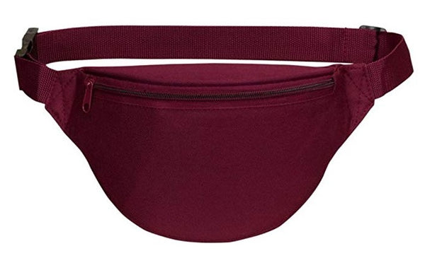 maroon fanny pack