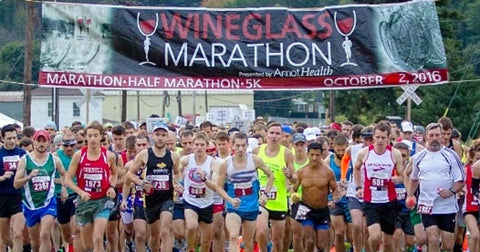 RUSEEN Reflective Apparel - NY Wineglass Marathon Starting Line