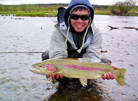 Leopard Rainbow Trout Catch