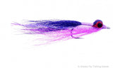 Pink Purple Clouser Silver Salmon Fly 
