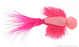 Pink Polywog Silver Salmon Fly