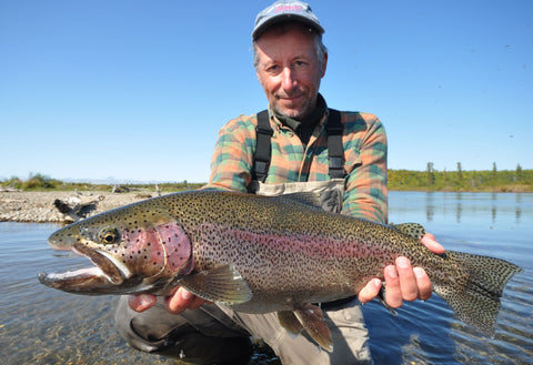 Man With His Giant Rainbow Catch