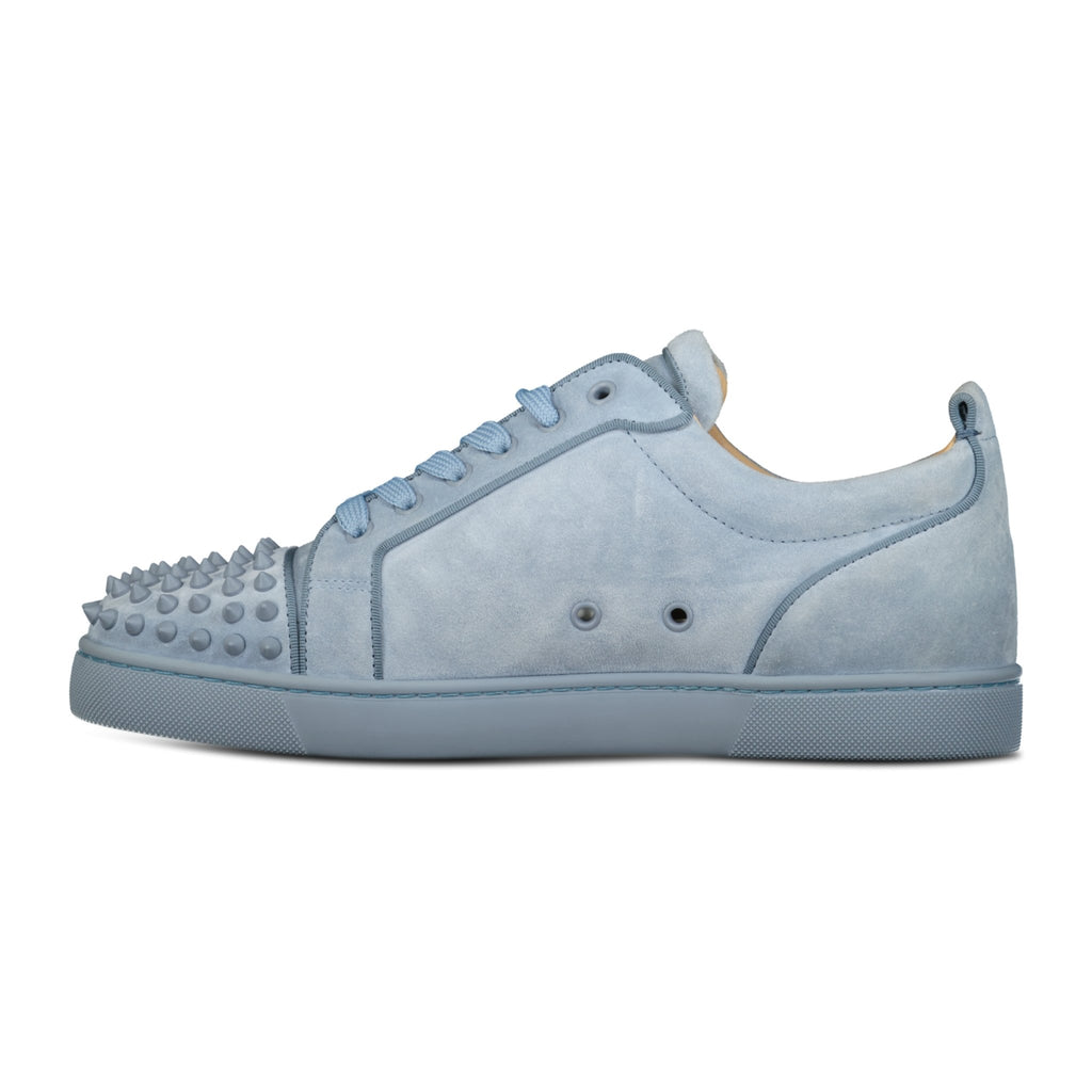 Christian Louboutin 'Junior Spikes' Orlato Sneakers Light Blue - forsalebyerin