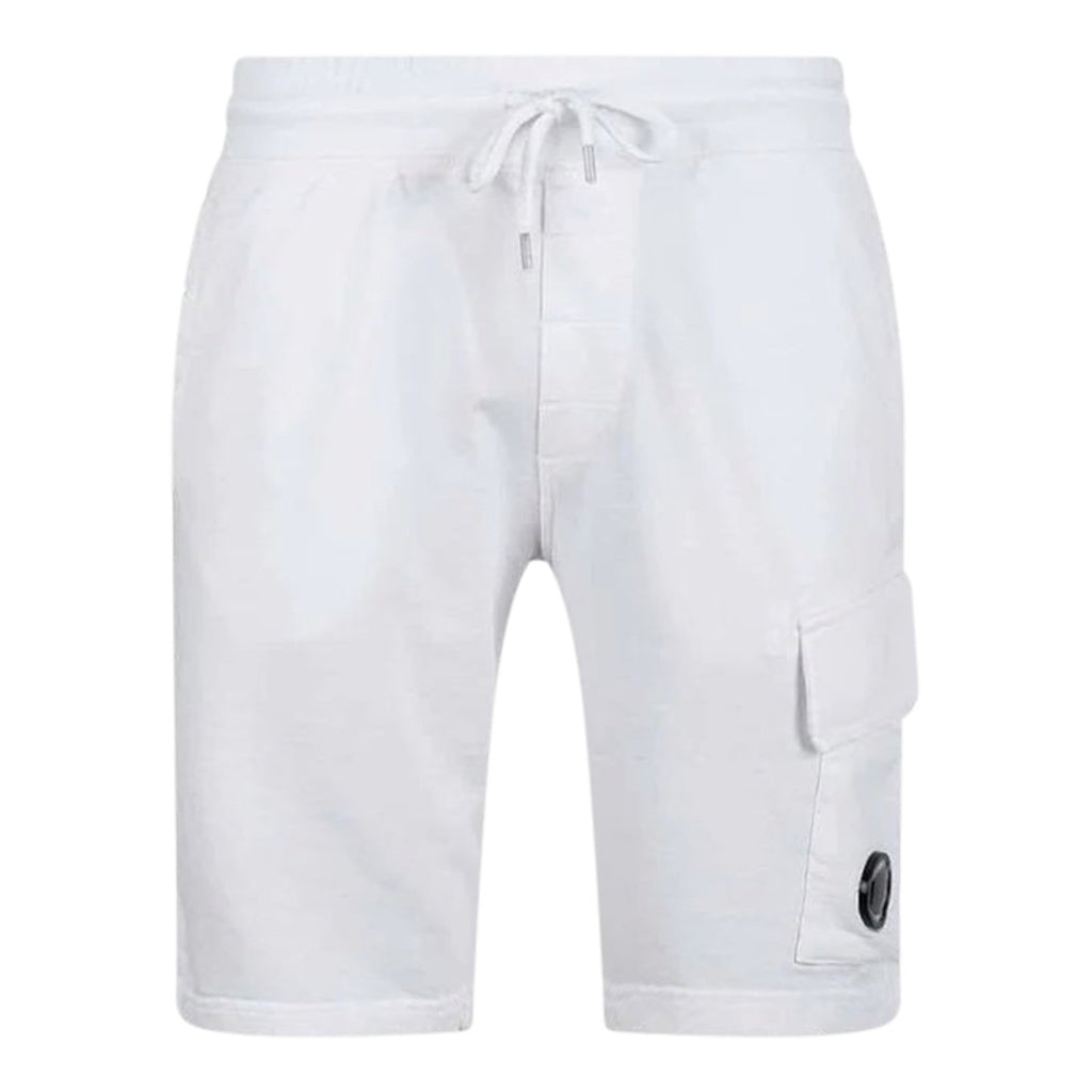 CP Company Bermuda Cotton Shorts White - forsalebyerin