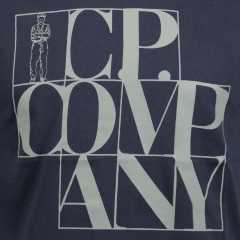 CP Company Logo Print Sailor T-Shirt Navy - solversconference