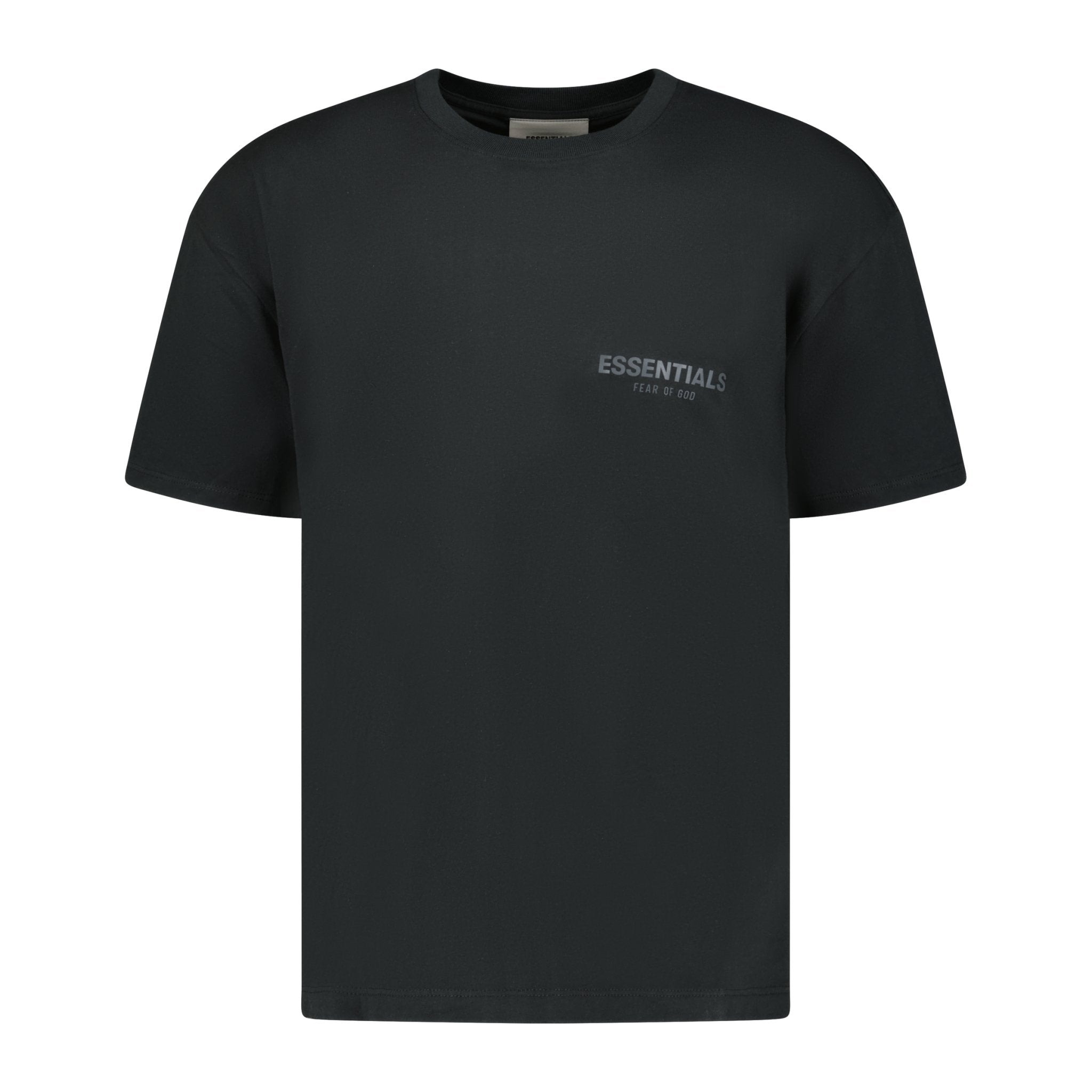 Essentials X Fear of God Reflective Logo T-shirt Stretch Limo Black