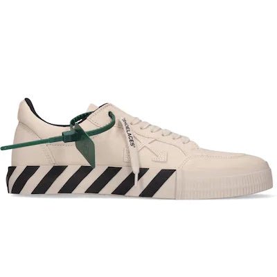 OFF-WHITE Vulcanised Canvas Low-Top Trainers Black & Stone