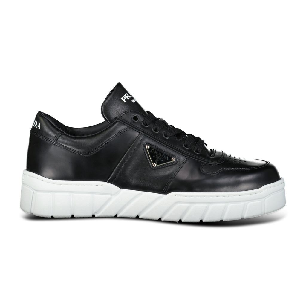 Prada 'Fly Block' Triangle Logo Trainers Black - forsalebyerin