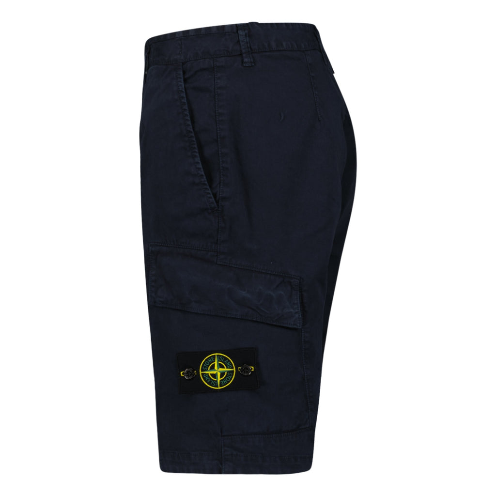 STONE ISLAND CARGO SHORTS NAVY BLUE - forsalebyerin