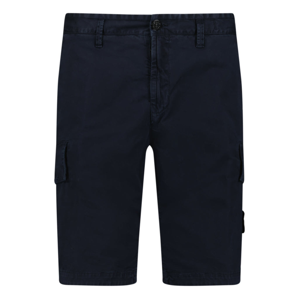 STONE ISLAND CARGO SHORTS NAVY BLUE - forsalebyerin