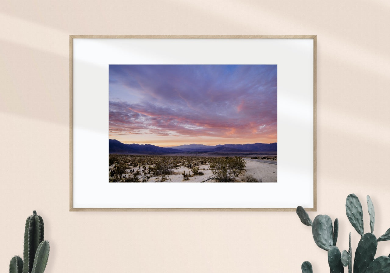 Desert Sunset Photo Art Print