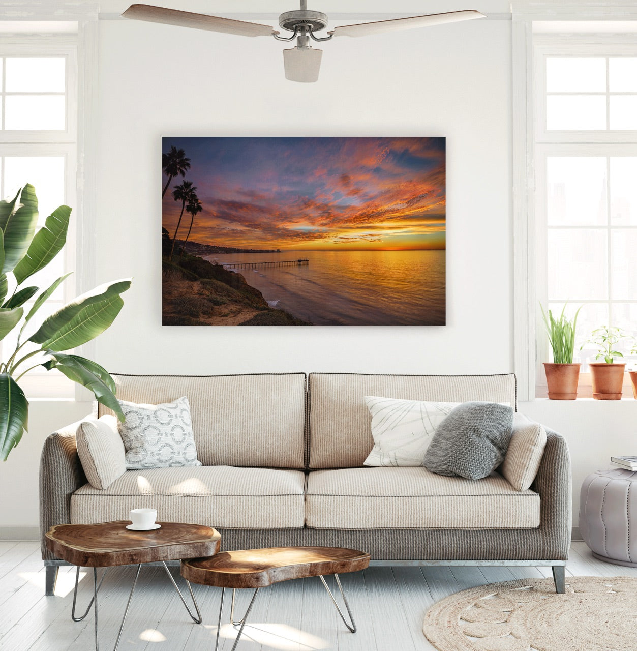 "Above the Jewel" Sunset Living Room Wall Art