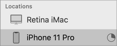 Backup iPhone iPad Catalina