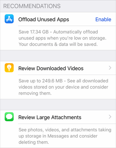 recommendations iOS