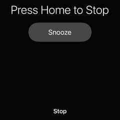 Stop iPhone alarm by hitting home button