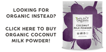 Organic coconut milk powder