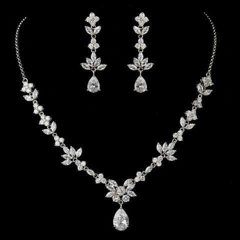 Clear, Jewelry, Jewelry Set, Silver