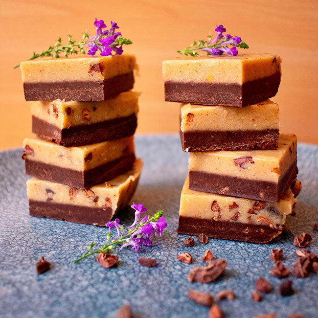 Raw Cacao and Peanut Butter Nibbly Fudge