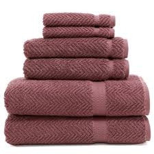 herringbone 6 piece set | plum - GDH | The decorators department Store