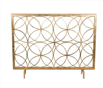 Antique Gold Circles Firescreen - GDH | The decorators department Store