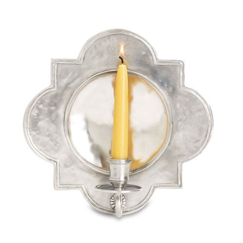 Match Pewter Quatrafoil Wall Sconce