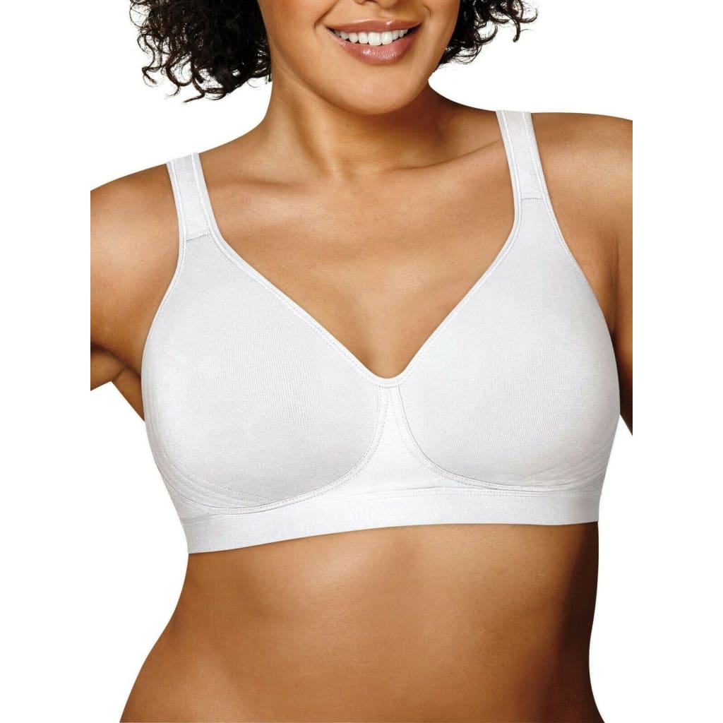 Support Wirefree Bra 474C White Grey Taupe
