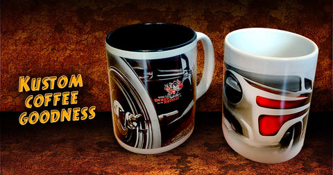 hand crafted car guy coffee mugs