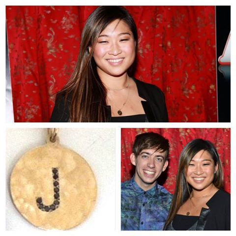 Jenna Ushkowitz in J Girl Black Diamond Necklace-compressed