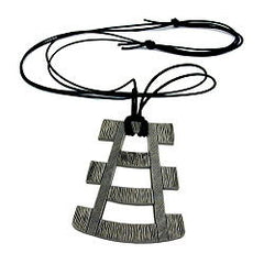 NECKLACE PEWTER PENDANT 110CM