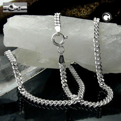 NECKLACE CURB CHAIN SILVER 925 50CM