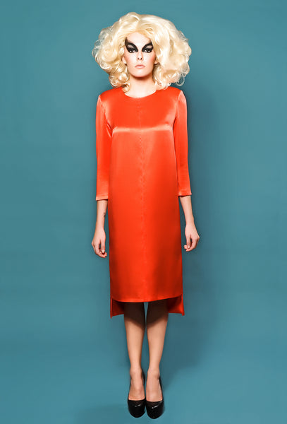 RUDYBOIS Spring Summer 2014 collection Red Silk Long Dress