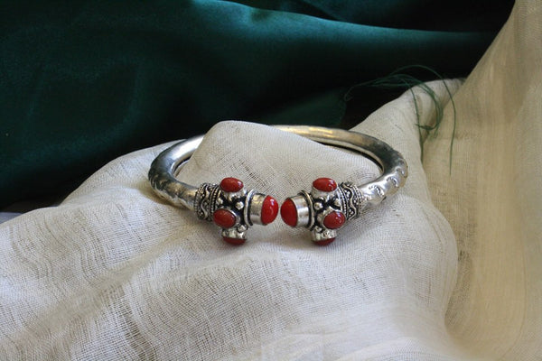 Adjustable Red Khada Bangle