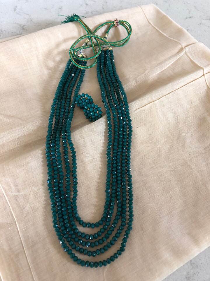 green garnet necklace