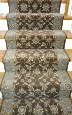 Paladino By Couristan Brown-Blue 31 inch Hall and Stair Runner