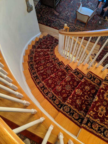 CurvedCircular Stair Runner using Persian garden PG20