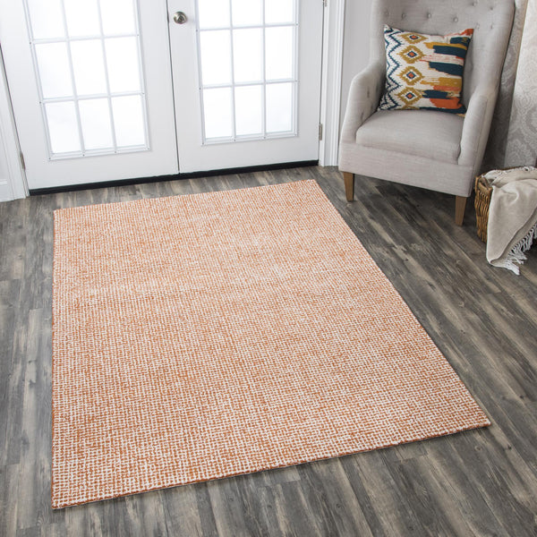 rizzy home area rugs brindleton br652a orange area rug in 39