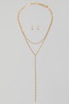 Dainty Layered Y Necklace Set NEW